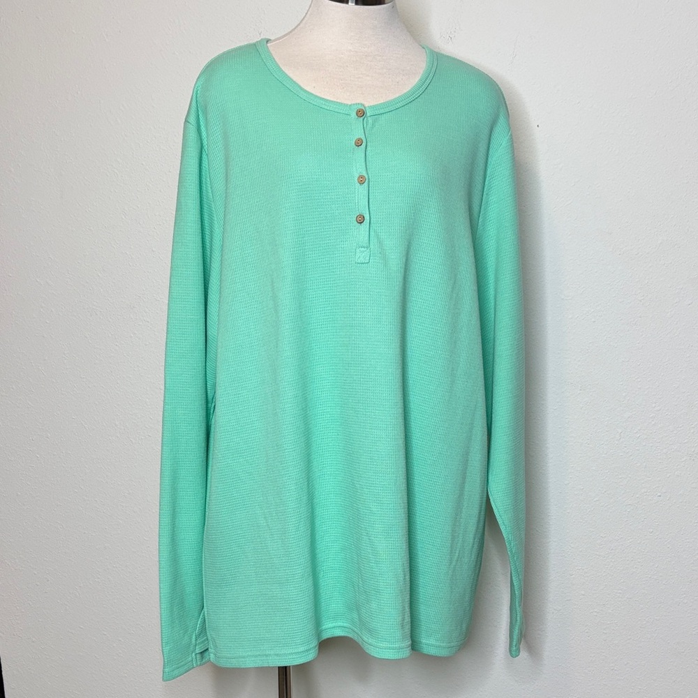 Michelle Mae size 3X Harper Long Sleeve in Harvey Mint